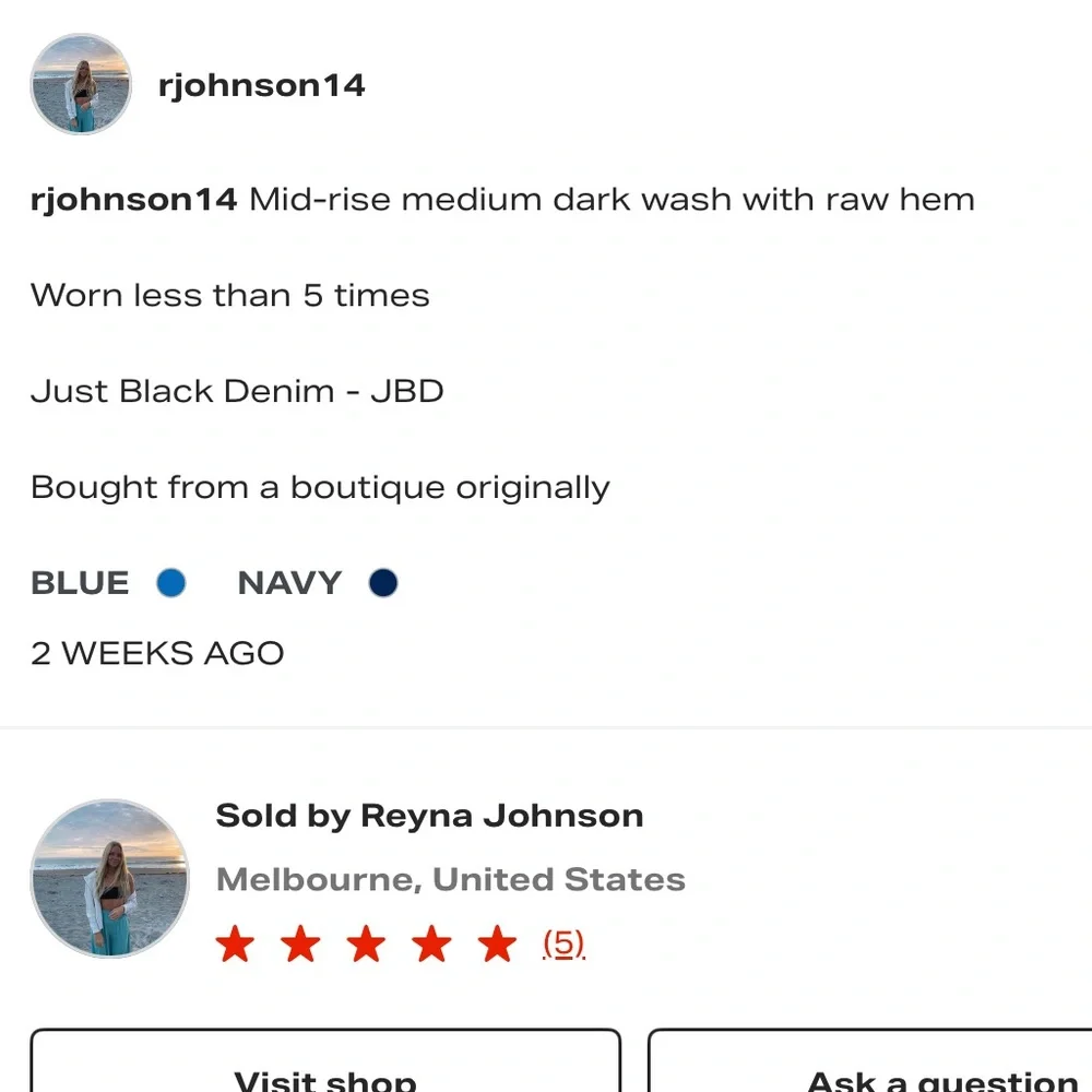 JBD // Just Black Denim Mid-Rise Wide Leg Jeans - Picture 4 of 4